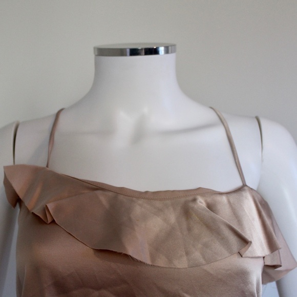 🌟VINTAGE🌟 Y2K Passion Bait Silk and Lace Spaghetti Strap Tank - Picture 4 of 7